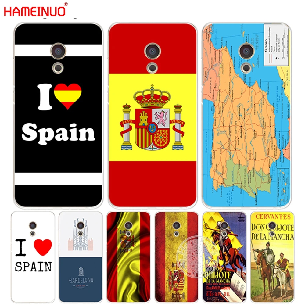 HAMEINUO Испания Любовь Флаг карты Дон киксот чехол для Meizu M6 M5 M5S M2 M3 M3S MX4 MX5 MX6 PRO 6 5 U10 U20