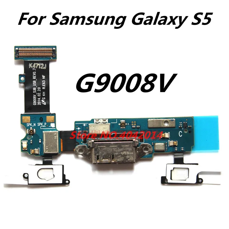 Модуль usb-порта для зарядки 2 шт. + разъем микрофона гибкий кабель Samsung Galaxy S5 G9008V
