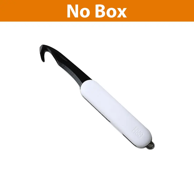 White No Box Xiaomi Mijia Huohou мини-нож для распаковки, складной инструмент для нарезки фруктов, инструмент для кемпинга, открытая посылка, нож для выживания на открытом воздухе, острый нож - Цвет: White No Box