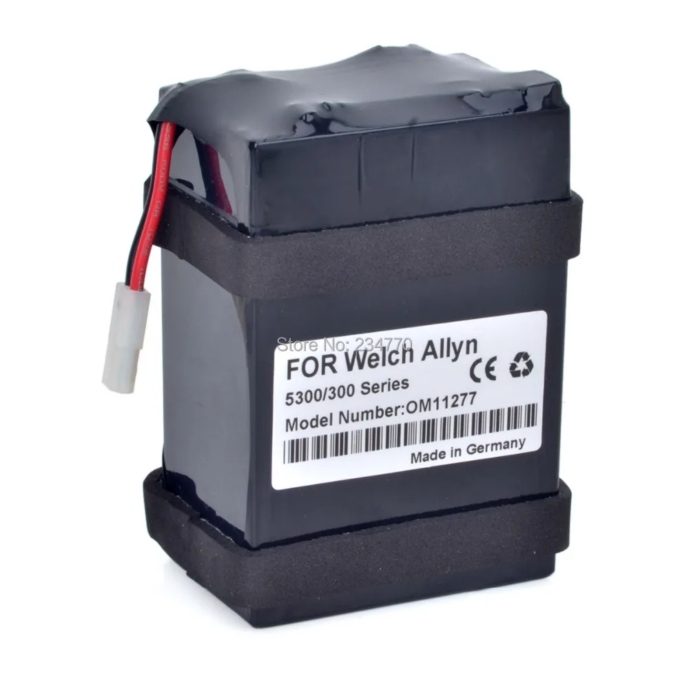 Замена для медицинского аккумулятора Welch Allyn 5300420300 53NOP 53NTB 53NTL 53NTO 53OTO 63NTB 5300 101 AS11277
