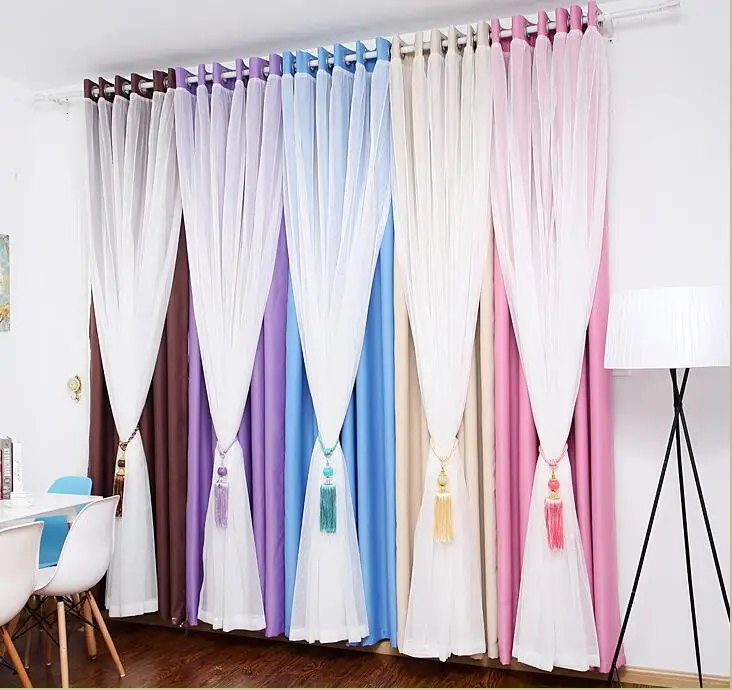 Кастомизированные шторы принцессы красоты Новые корейские модели матовые