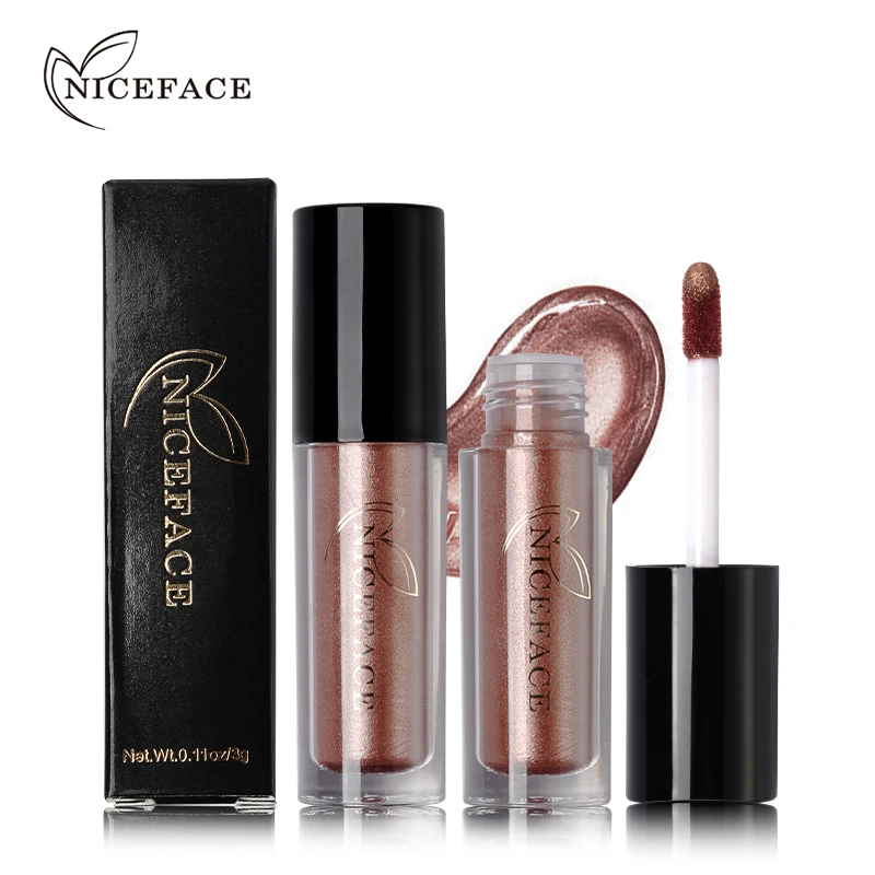 Бренд NICEFACE жидкая водостойкая матовая помада цвета металлик блестящий блеск для