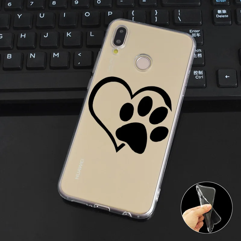 DREAMFOX M079 Cut Dog Paw Soft TPU Silicone Case Cover For Huawei Honor 6A 6C 6X 7C 7X 8 Lite Pro |