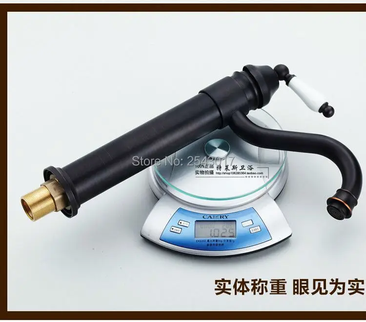 Оптовая и розничная продажа черный керамический смеситель для ванной комнаты 360