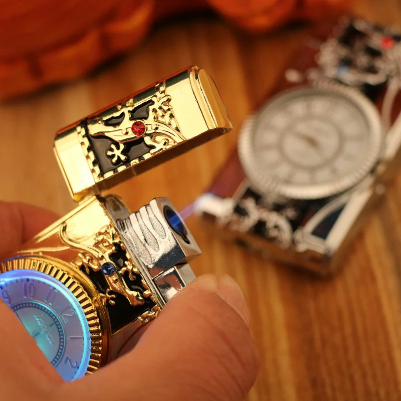 Моделирующие часы Gecko Кварцевая зажигалка компактная Бутановая струйная прямая