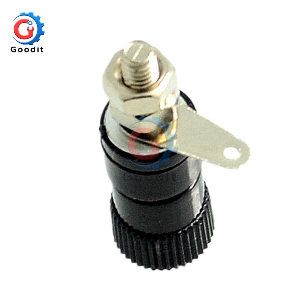 10 шт. разъем типа банан 4 мм никелированный с соединительной гайкой для колонок