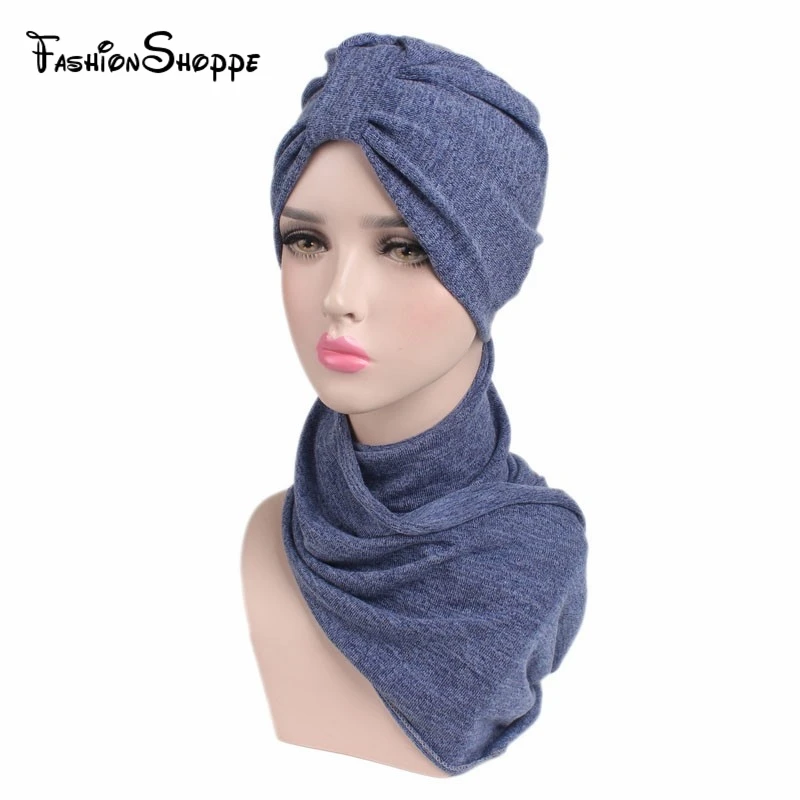 Новинка 2017 модный тюрбан хиджаб предварительно завязанная бандана шапка после