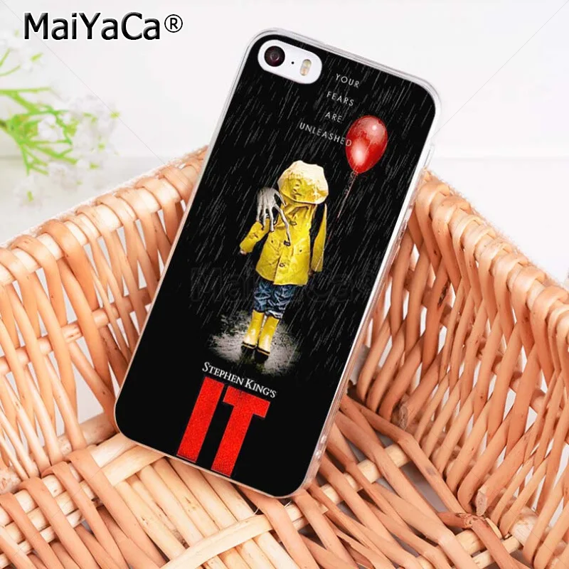 MaiYaCa Стивен Кинг это Pennywise клоун ужас чехол для телефона для iPhone 8 7 6 6S Plus X XS MAX XR 5 5S SE 11 11pro max чехол - Цвет: 7