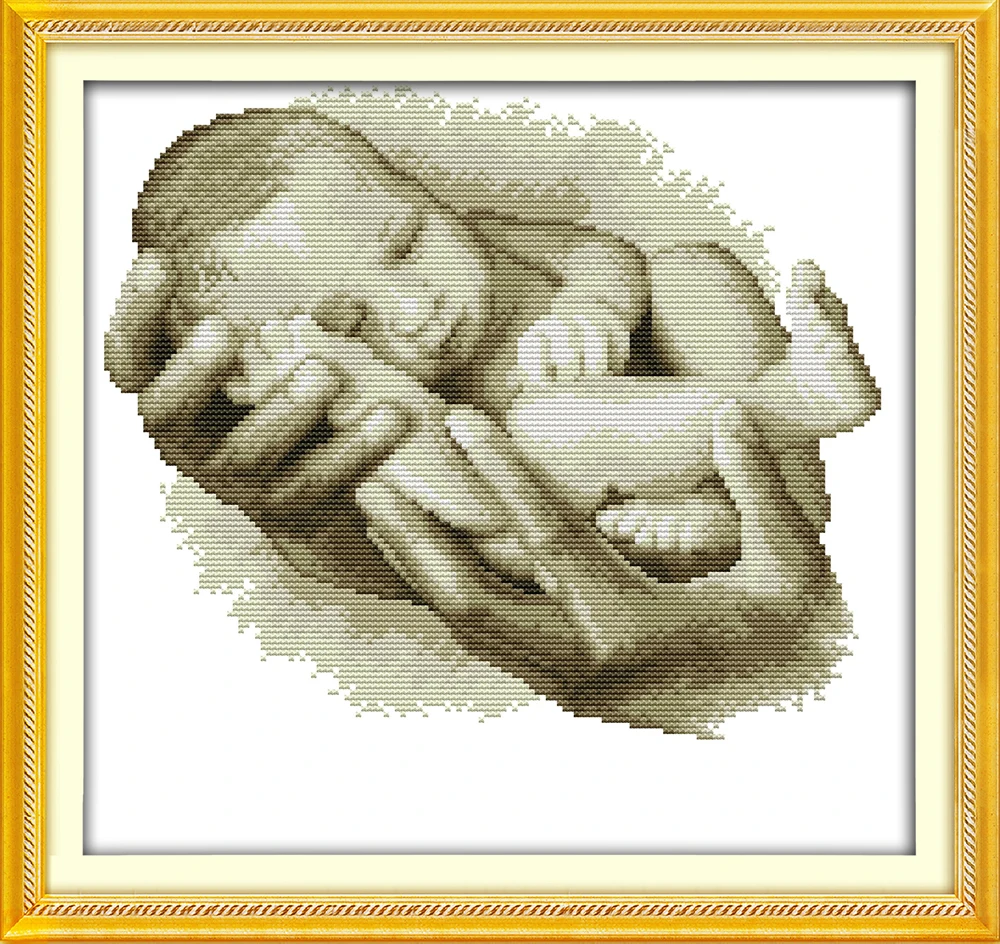 The treasure on hand baby diy картина Счетный принт на холсте DMC 11CT 14CT китайские наборы для вышивки крестиком комплект для вышивки