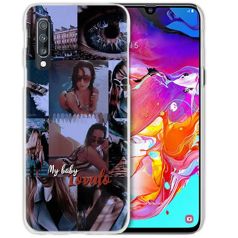 Demi Lovato Case for Samsung Galaxy M40 A50 A80 A70 A60 A40 A30 A20e A10 J4 J6 Plus J8 S10e S10 5G Hard PC Phone Cover Capa