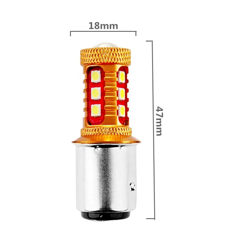 2 шт. 1157 P21/5 Вт BAY15D супер яркий 3030 SMD СВЕТОДИОДНЫЙ Автомобильный габаритные огни тормозные огни авто задний фонарь дневной ходовой свет сигнал поворота