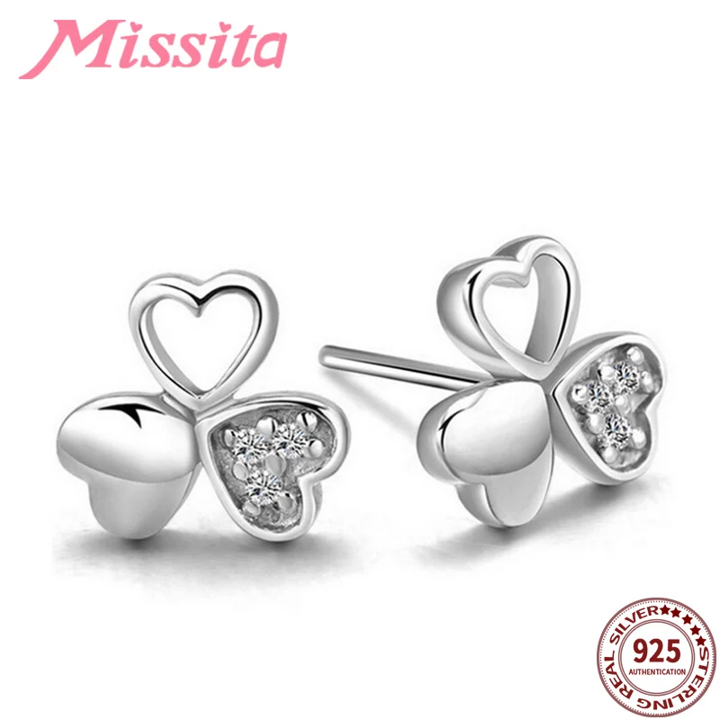 MISSITA Новые Модные полые серьги с фианитами для женщин серебряного цвета