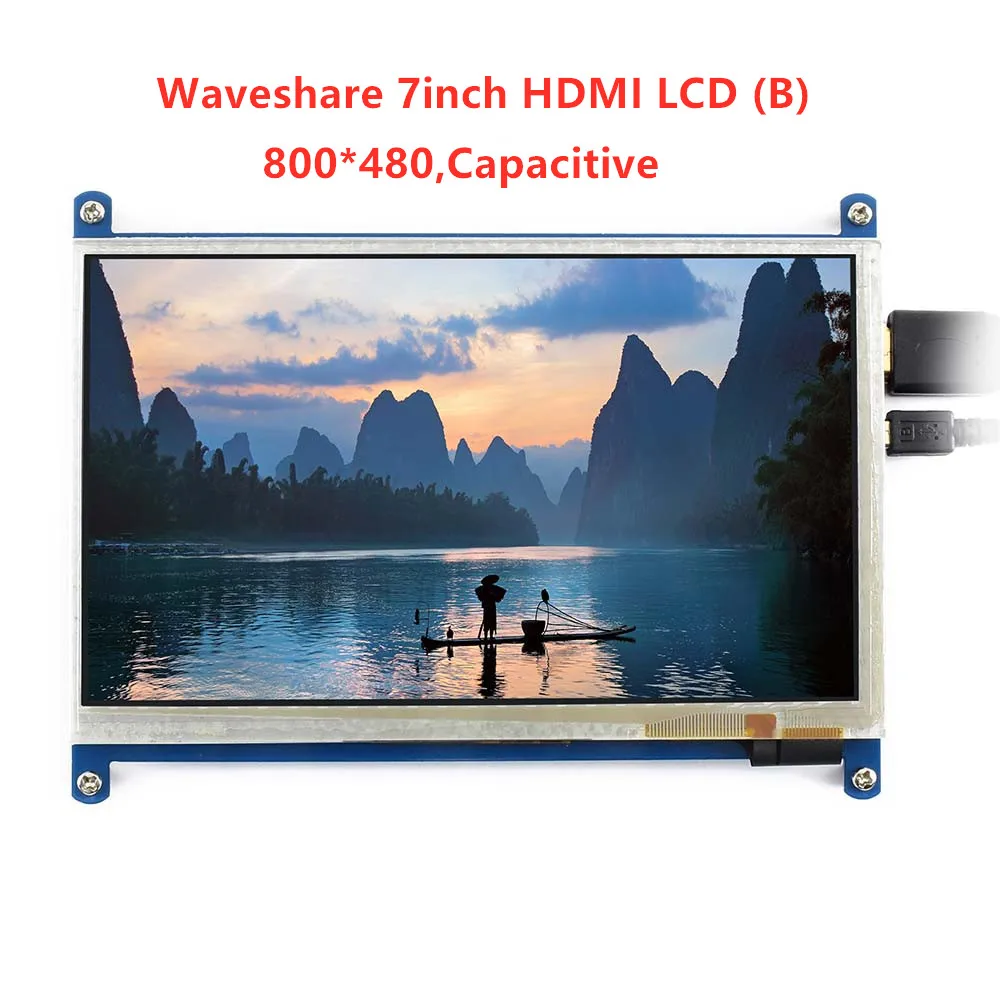 Waveshare7inch HDMI LCD (B) 800*480 7 дюймовый емкостный сенсорный экран интерфейс для Raspberry Pi