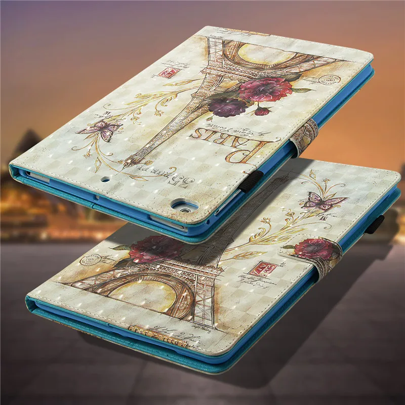 Для нового ipad 2017 9 7 &quotчехол для планшета с узором Смарт Кожаный флип-кошелек
