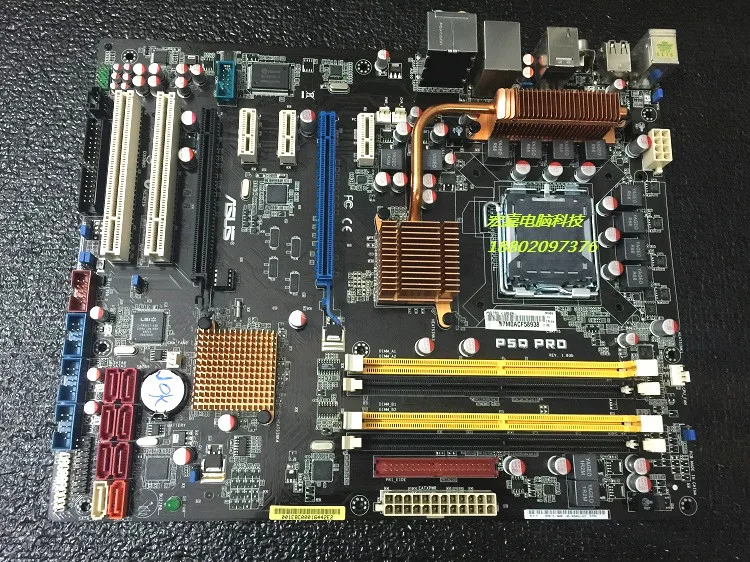 Оригинал материнская плата для ASUS P5Q Pro Рабочего Материнская Плата LGA 775 DDR2 платы 16