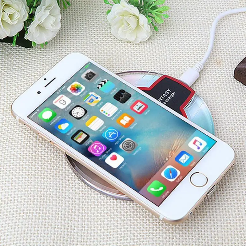 Qi Беспроводное зарядное устройство для быстрой зарядки телефона Samsung Galaxy S6 Edge S7