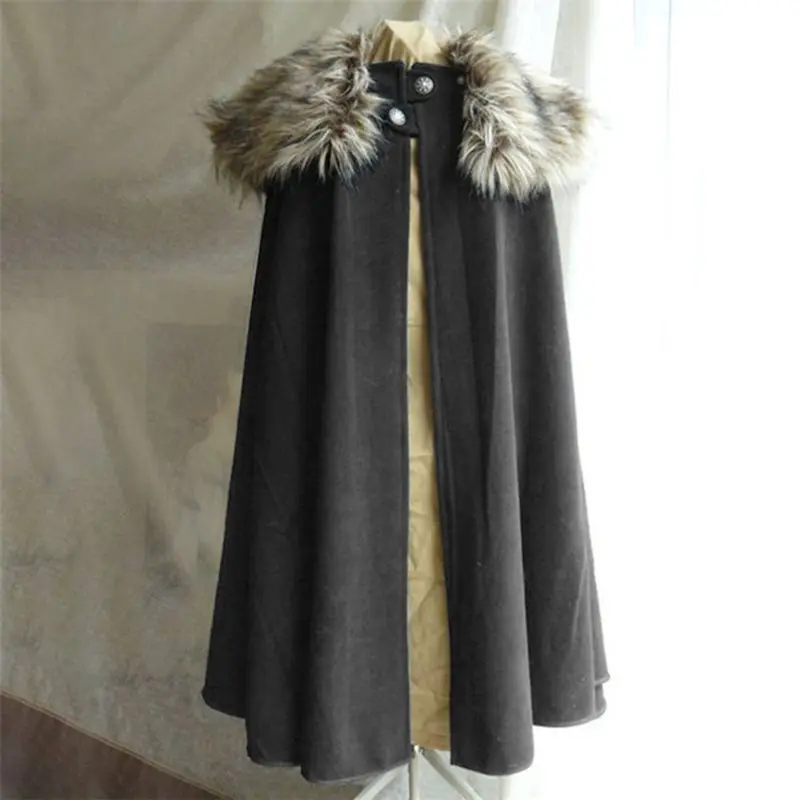 2019 Casual Plus Size Black Gothic Winter Warm Women Long Capes Button Vintage Punk Goth Female Overcoats Retro Wool Outwears |