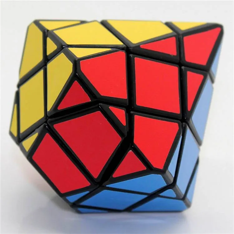 Diansheng, алмазная Шестигранная дипирамида, камень, ось, 3x3x3, режим формы, волшебный куб, головоломка, развивающие игрушки для детей, magico cubo - Цвет: Diamond black