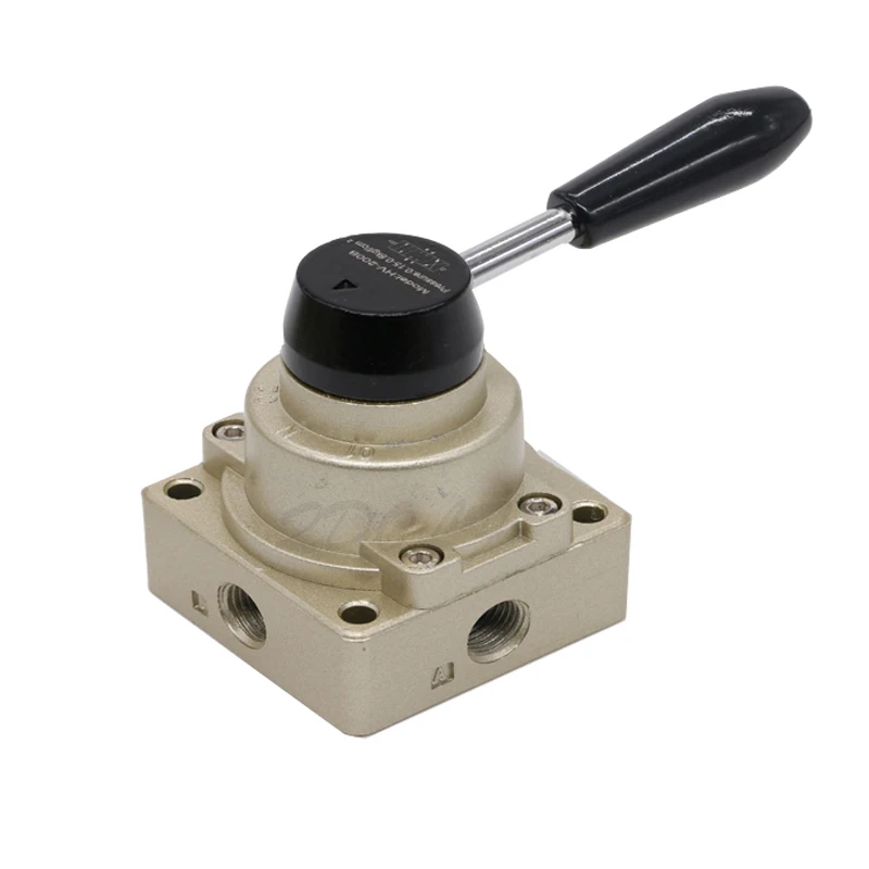 HV-02 HV-03 HV-04 4 Порты 3 Позиция Пневматический ручной переключатель клапан |