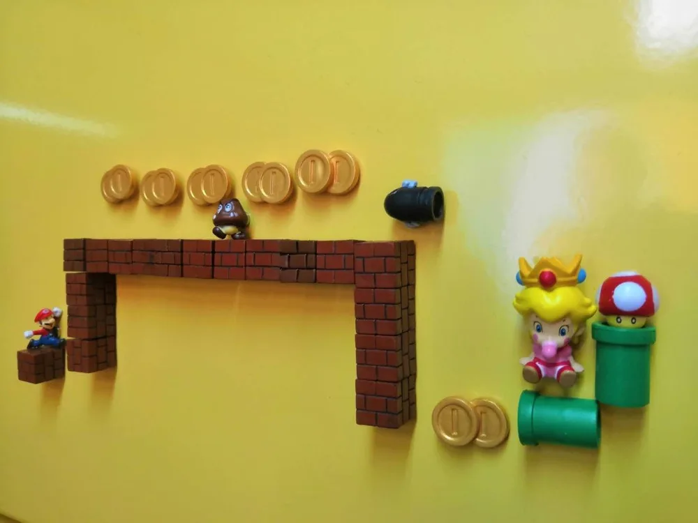 Мульти выбор 3D Super Mario Bros. Принцесса холодильник магниты на холодильник стикер сообщений смешные дети детские игрушки подарок на день рождения