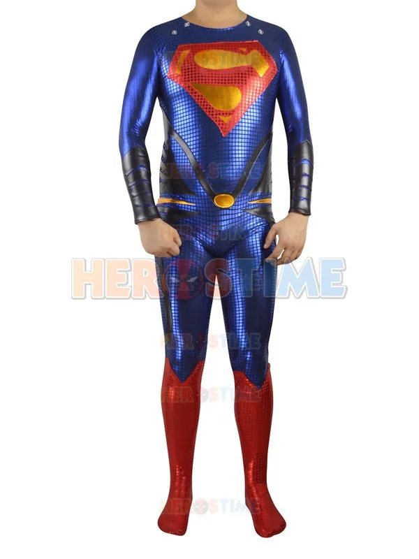 Костюм Супермена 2014 Человек из стали костюм одна часть Хэллоуин супергероя