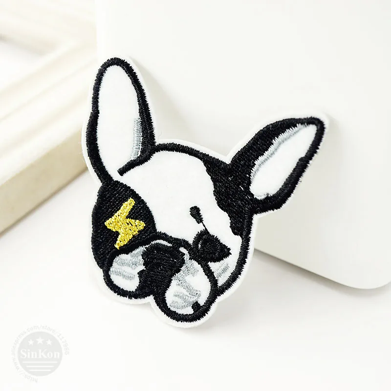Dog (Size:6.0x6.0cm) DIY Iron On Patches Sewing Embroidered Applique Clothes Cartoon Garment Apparel Accessories Patch | Дом и сад