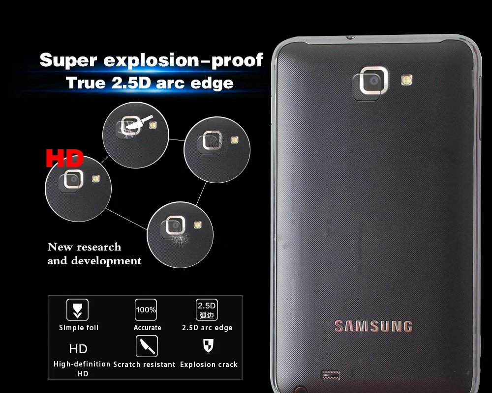 Защитная пленка NWT для задней камеры из закаленного стекла Samsung GALAXY NOTE I9220|film for