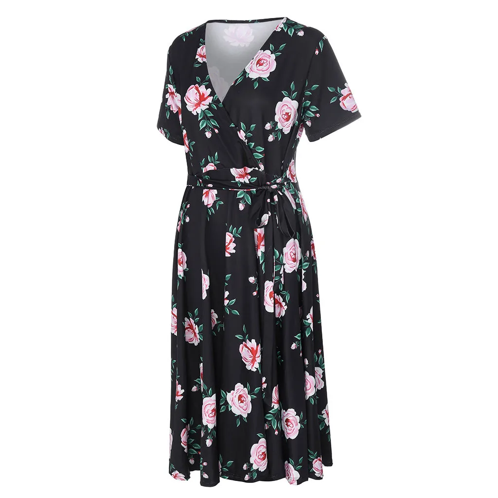 Женское пляжное платье с цветочным принтом модные летние платья в стиле бохо