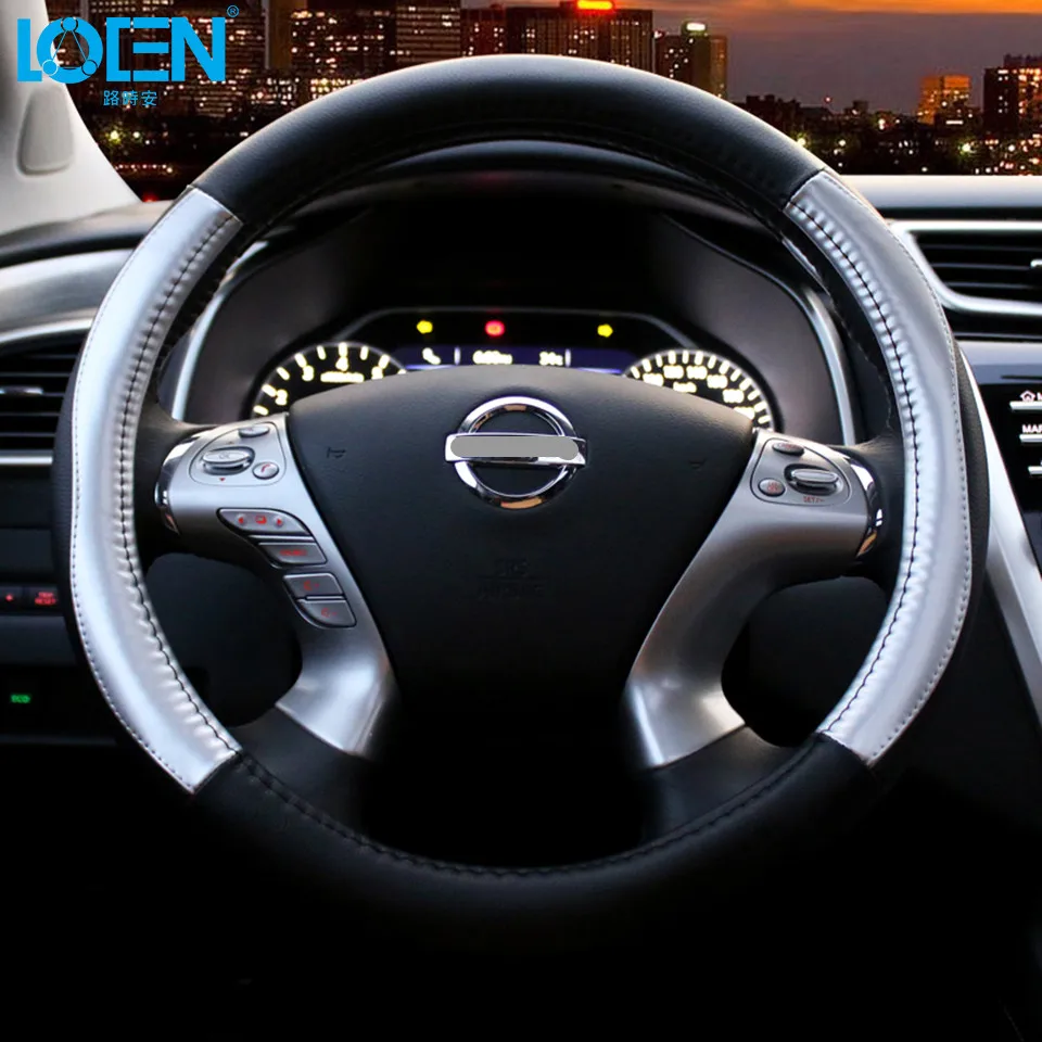 Автомобильный кожаный чехол на руль автомобильный Стайлинг Hot Wheels для Bmw 0 Passat Focus