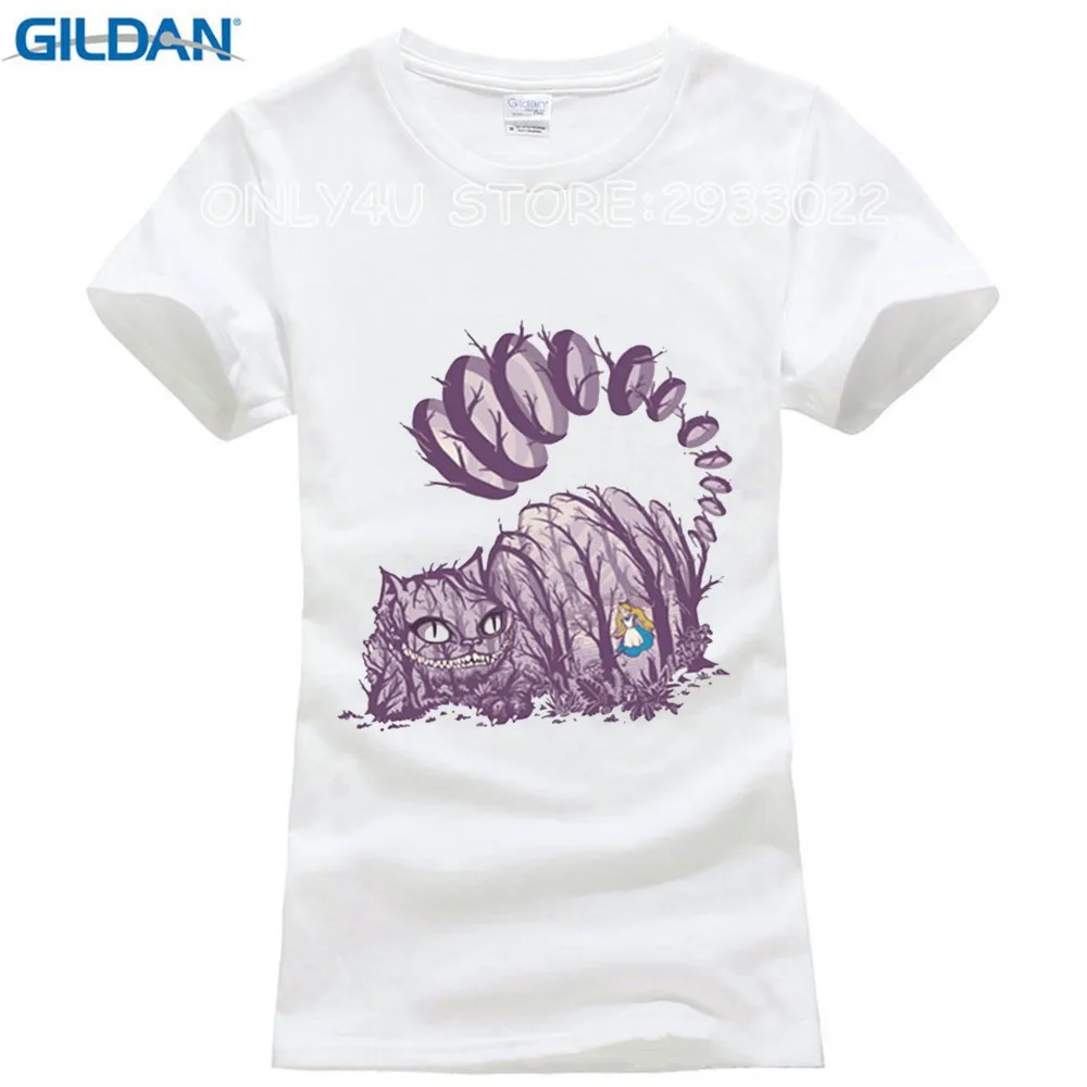 Футболка Большой Фиолетовый зуб призрак Чеширский новые потому что дизайн кошка