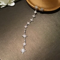 new fashion a string star style rhinestone tassel earrings for women vintage long crystal earrings wedding party gifts 2019