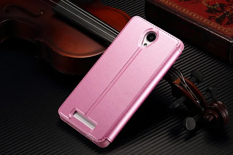 Для xiaomi redmi note 2 чехол высокого качества из искусственной кожи умный флип-чехол с подставкой Чехол s для xiaomi redmi note 2 чехол и Окно просмотра