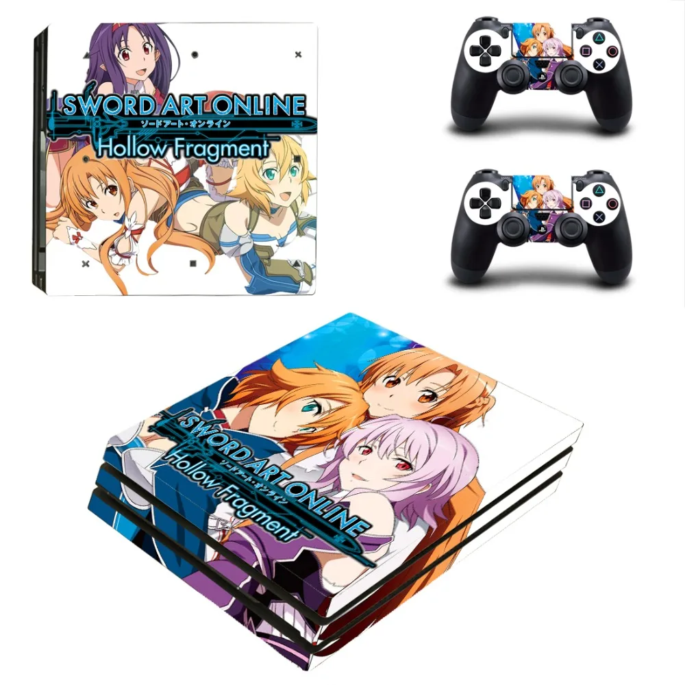 Sword Art Online SAO PS4 Pro наклейка на кожу для PlayStation 4 консоль и 2 контроллера виниловые