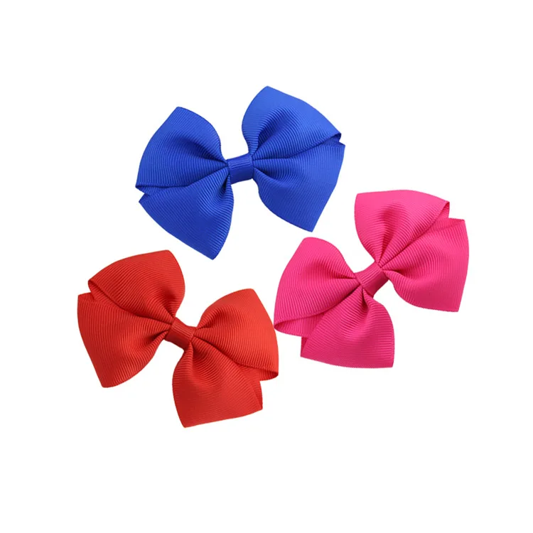 20Pcs/set 3.5 inch Kids Girls Handmade Ribbon Bows Barrettes Clip Boutique Girl Hair Bow Accessories 594 | Детская одежда и обувь