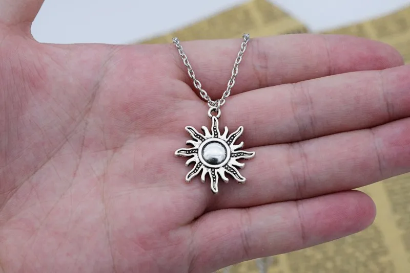 Handmade Stylish Chic Punk Tibetan Sunny Sun Pendant Necklace for Women Men Fashion Totem Party Jewelry Gift | Украшения и