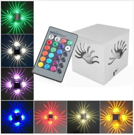 3 Вт RGB ручная печать светодиодный настенный светильник цветная настенная лампа