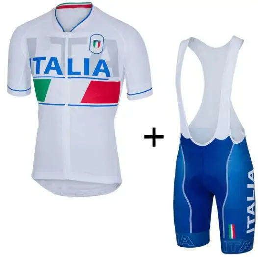 

2016 ITALIA NATIONAL TEAM SHORT SLEEVE CYCLING JERSEY SUMMER CYCLING WEAR ROPA CICLISMO+BIB SHORTS 20D GEL PAD WITH POWER BAND