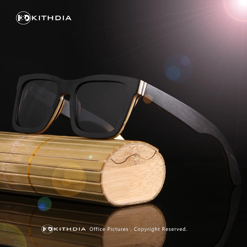 Kithdia Брендовая Дизайнерская обувь Bamboo Солнцезащитные очки для женщин