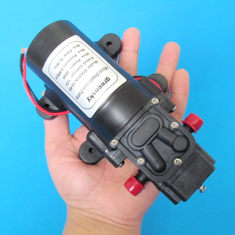 Обратный клапан высокого давления водяной насос 116PSI 5 л/мин 60 Вт 12 В постоянного