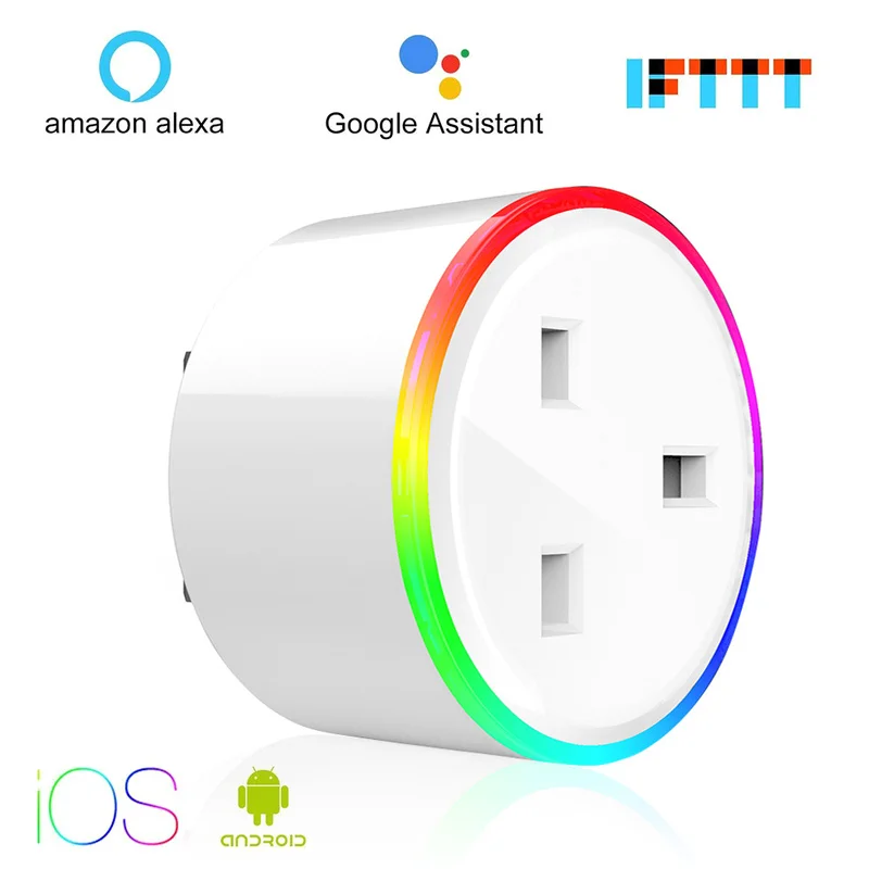Умная розетсветильник RGB с поддержкой Wi Fi и голосовым управлением|Умные розетки| |