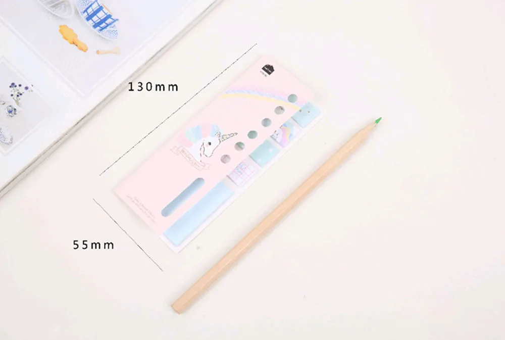 2 шт./лот Kawaii Липкие заметки Единорог Блокнот N Times Липкие заметки Escolar Papelaria школьные принадлежности наклейка-закладка