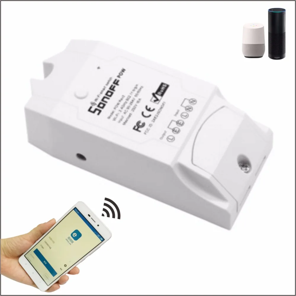 Sonoff Pow R2 16A Wifi умный переключатель монитор энергопотребление дом измерительные