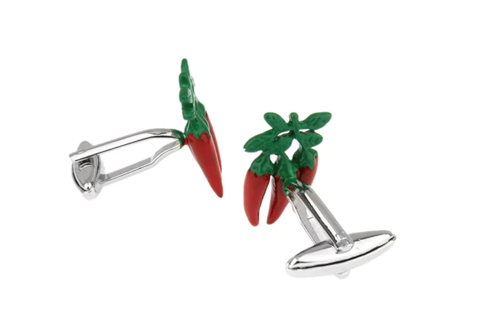 Запонки iGame Chilli качественный латунный материал красный цвет новый дизайн Capsicum