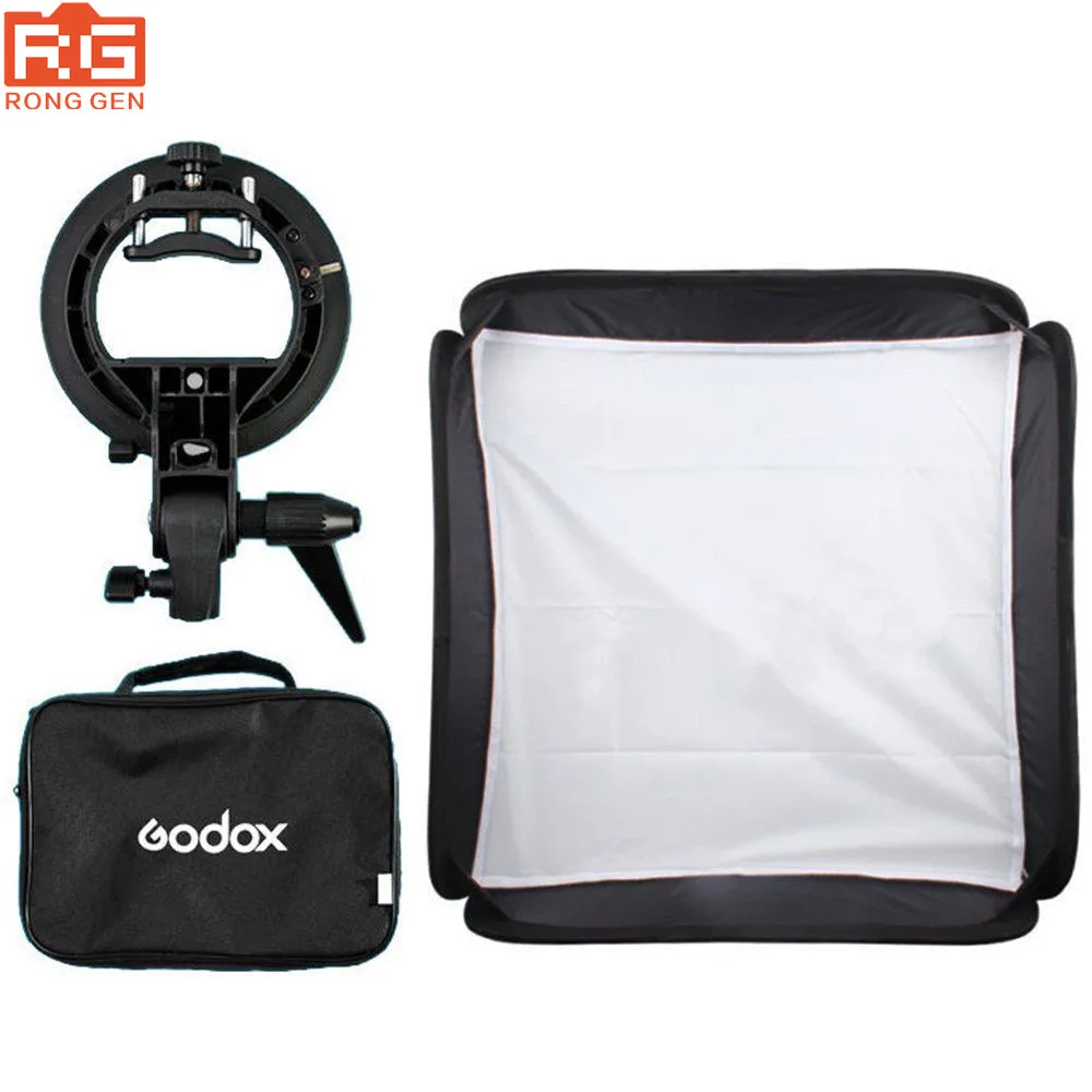 Складной портативный софтбокс GODOX 40x40 см для фотостудии рассеиватель + s тип