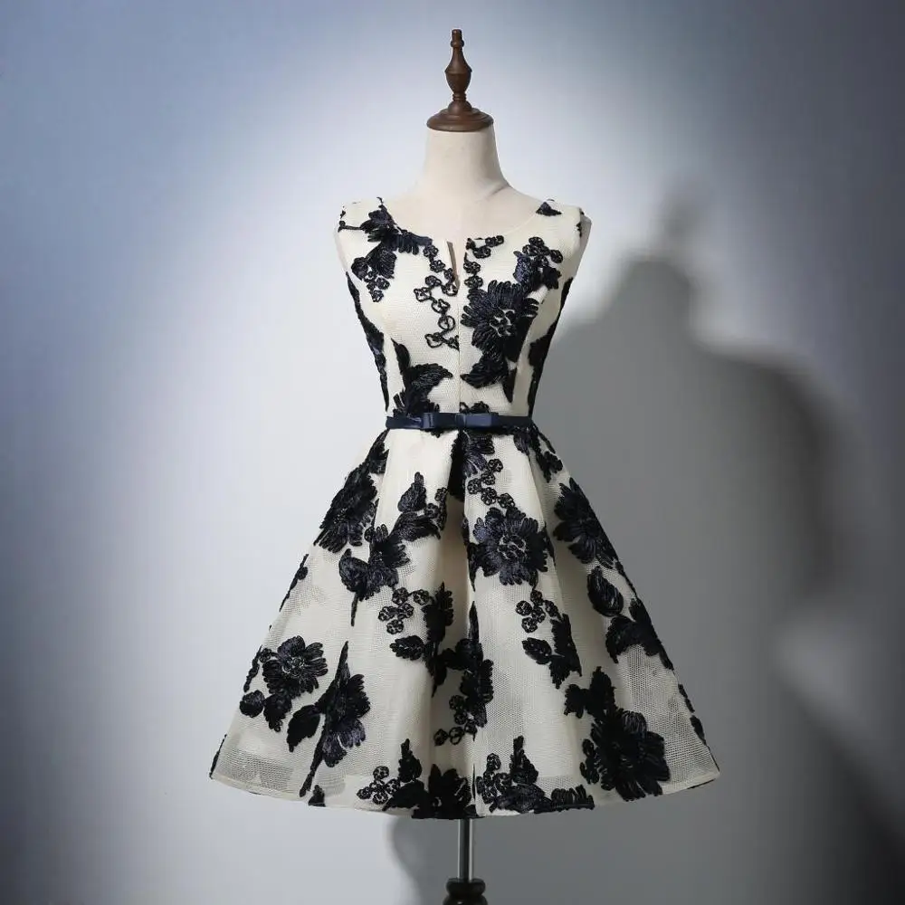 FADISTEE новое поступление Коктейльные Вечерние платья Короткие Vestido de Festa мини сексуальное кружевное стильное платье - Цвет: black