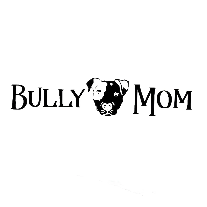 Виниловые наклейки Bully Mom Puppy Face на заднее лобовое стекло художественные для