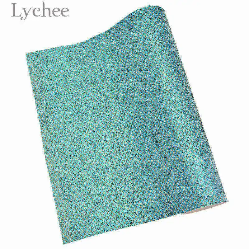 3 Lychee Life 21x29 см А4 сетка блестящая искусственная кожа ткань Высококачественная Синтетическая Кожа DIY материал для сумок одежды - Цвет: 3