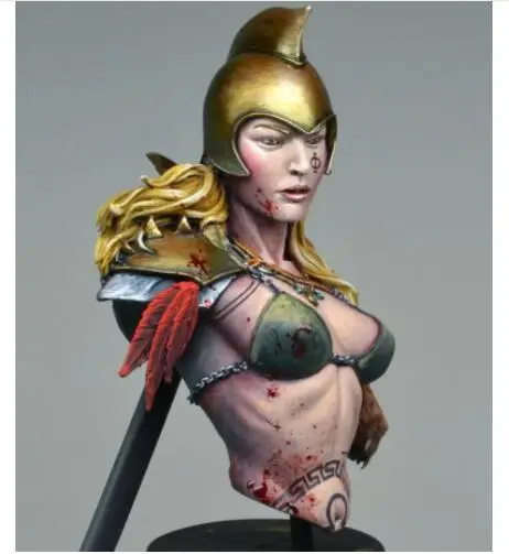 Новинка разборная модель 1/10 года старинная девушка бюст с мечом набор из смолы