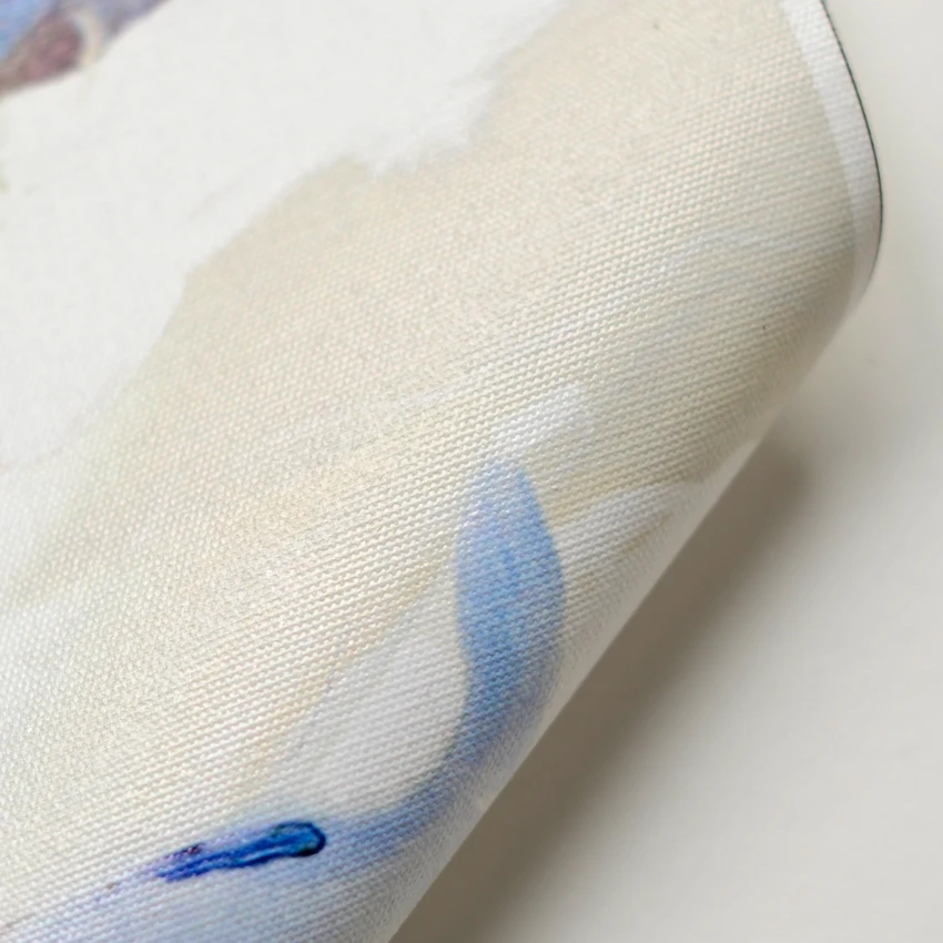 Абстрактный Цветочный синий цветной холст живопись на холсте декоративные