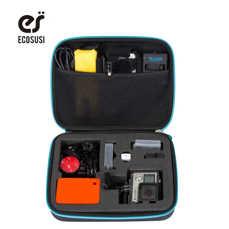 Сумка для макияжа ECOSUSI EVA чехол Gopro Lightdow среднего размера водонепроницаемая